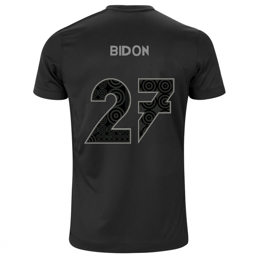 Herren Fußball Breno Bidon #27 Schwarz Auswärtstrikot Trikot 2024/25 T-Shirt Luxemburg