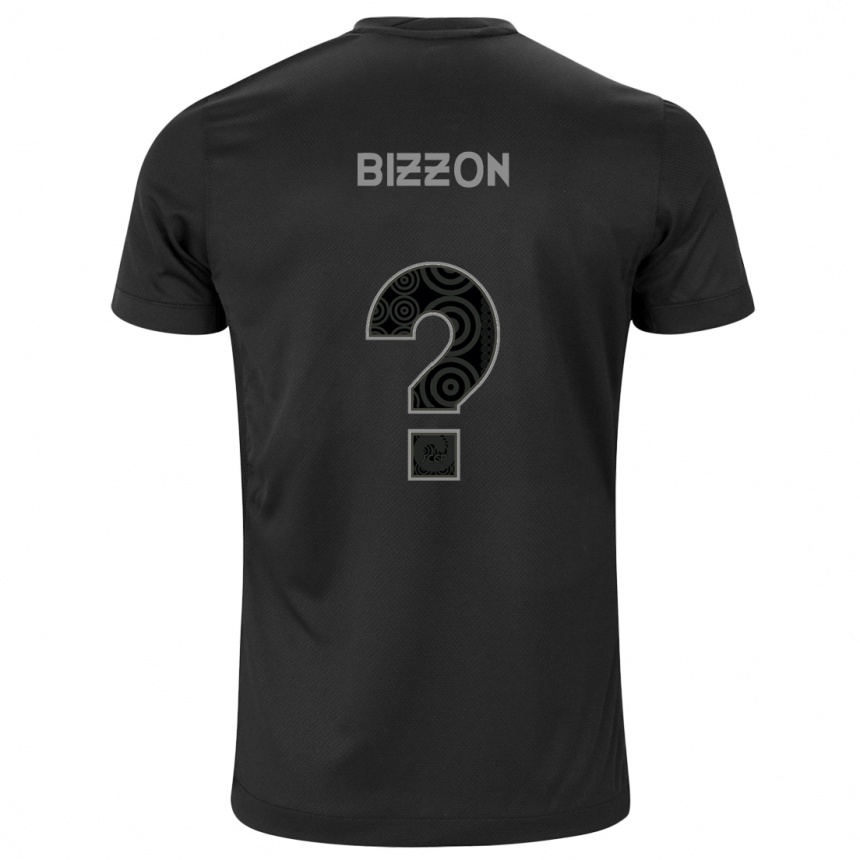 Herren Fußball Bizzon #0 Schwarz Auswärtstrikot Trikot 2024/25 T-Shirt Luxemburg