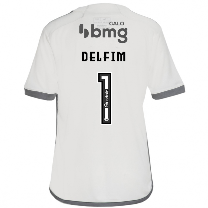 Herren Fußball Gabriel Delfim #1 Cremefarben Auswärtstrikot Trikot 2024/25 T-Shirt Luxemburg