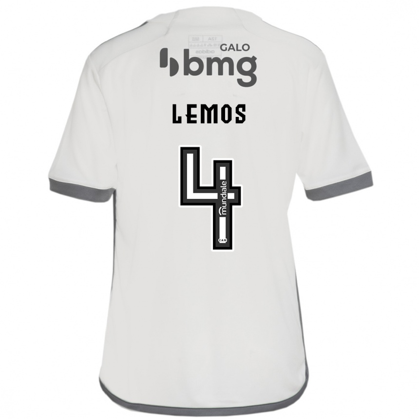 Herren Fußball Mauricio Lemos #4 Cremefarben Auswärtstrikot Trikot 2024/25 T-Shirt Luxemburg