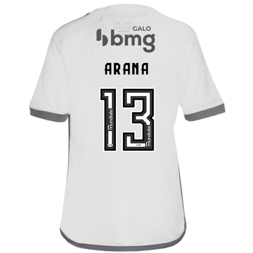 Herren Fußball Guilherme Arana #13 Cremefarben Auswärtstrikot Trikot 2024/25 T-Shirt Luxemburg