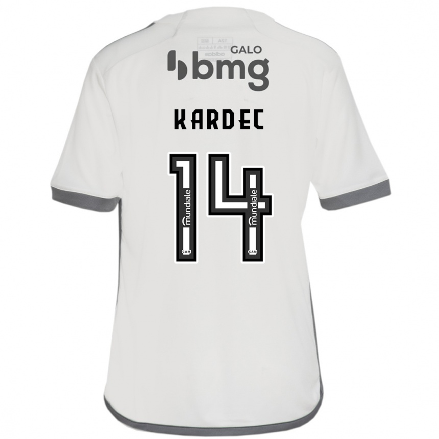 Herren Fußball Alan Kardec #14 Cremefarben Auswärtstrikot Trikot 2024/25 T-Shirt Luxemburg