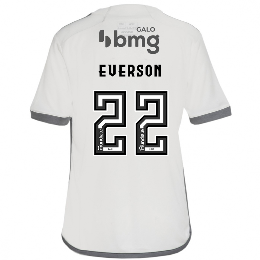 Herren Fußball Everson #22 Cremefarben Auswärtstrikot Trikot 2024/25 T-Shirt Luxemburg