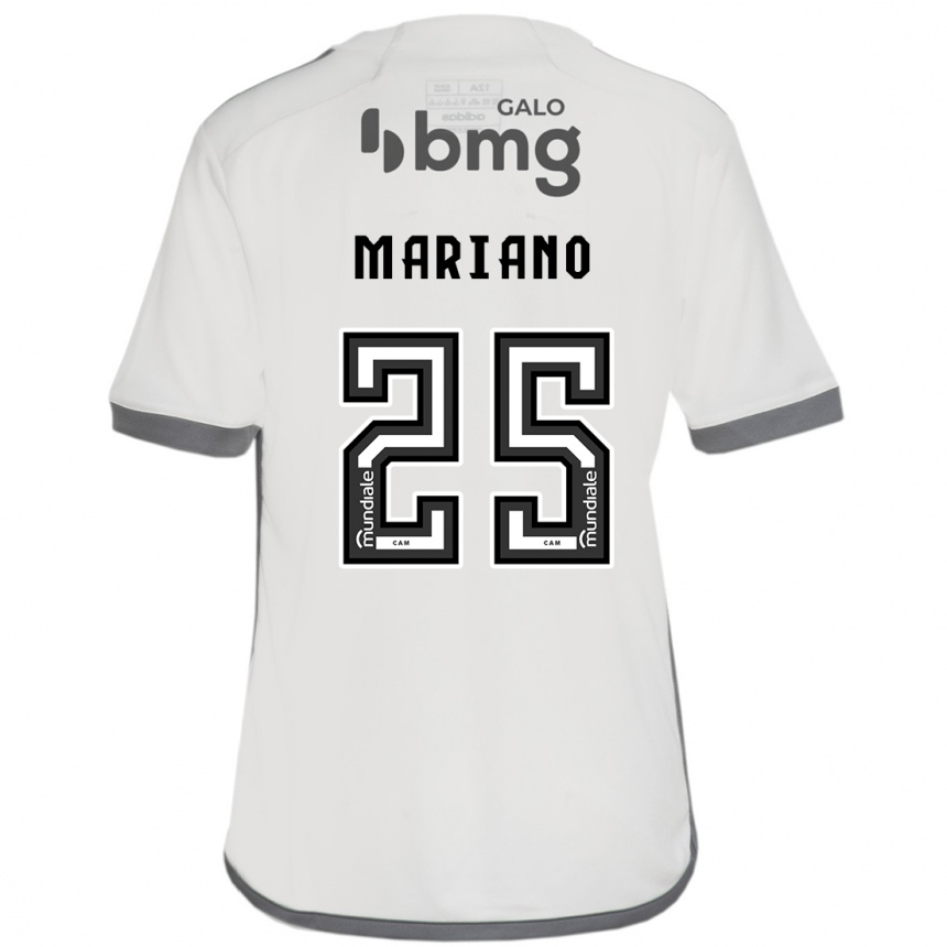 Herren Fußball Mariano #25 Cremefarben Auswärtstrikot Trikot 2024/25 T-Shirt Luxemburg