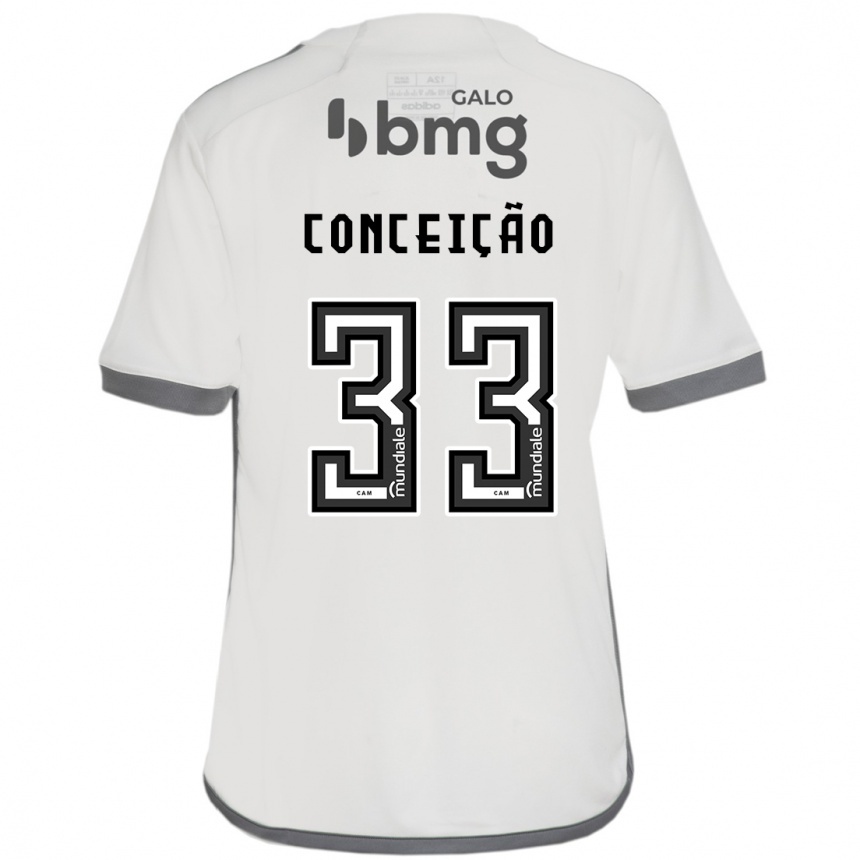 Herren Fußball Robert Conceição #33 Cremefarben Auswärtstrikot Trikot 2024/25 T-Shirt Luxemburg