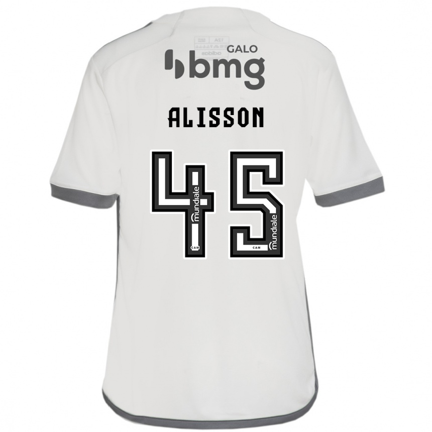 Herren Fußball Alisson #45 Cremefarben Auswärtstrikot Trikot 2024/25 T-Shirt Luxemburg