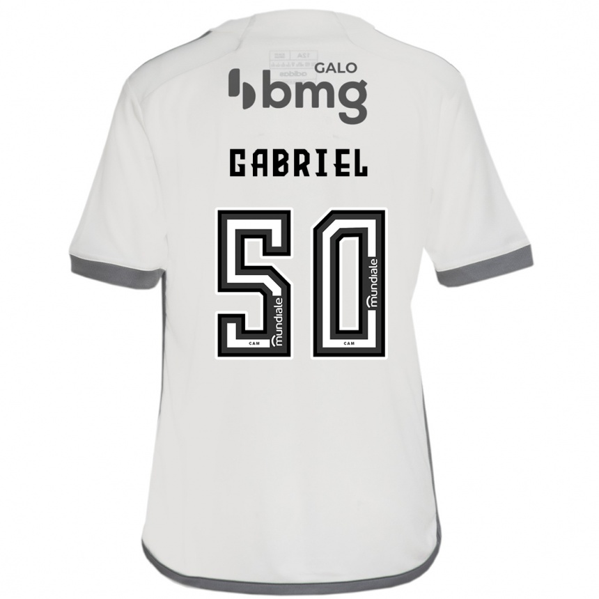 Herren Fußball Vitor Gabriel #50 Cremefarben Auswärtstrikot Trikot 2024/25 T-Shirt Luxemburg