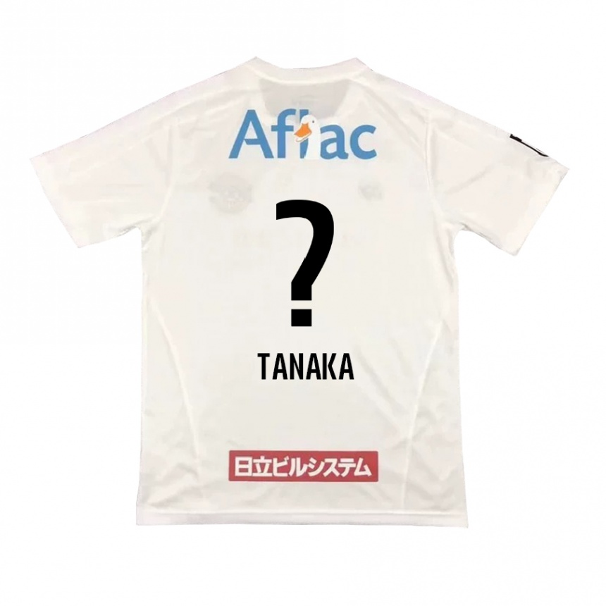 Herren Fußball Ari Tanaka #0 Weiß Schwarz Auswärtstrikot Trikot 2024/25 T-Shirt Luxemburg