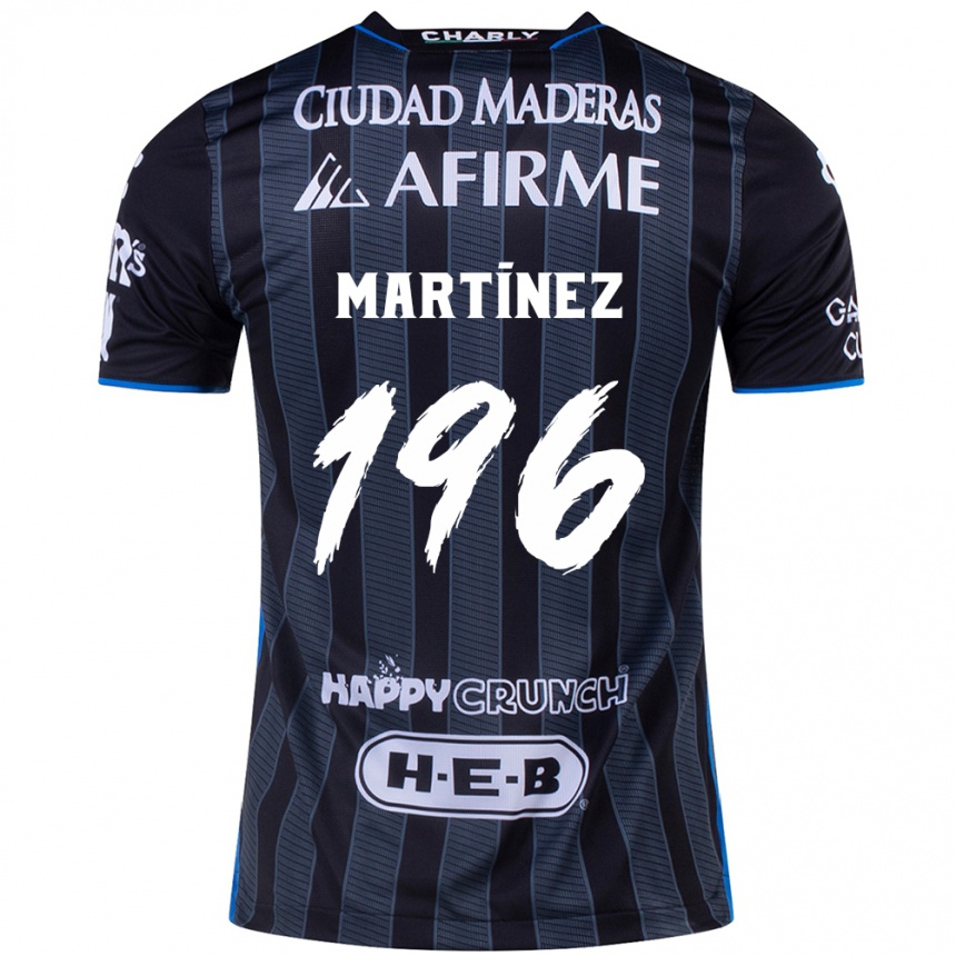 Herren Fußball Diego Martínez #196 Weiß Schwarz Auswärtstrikot Trikot 2024/25 T-Shirt Luxemburg