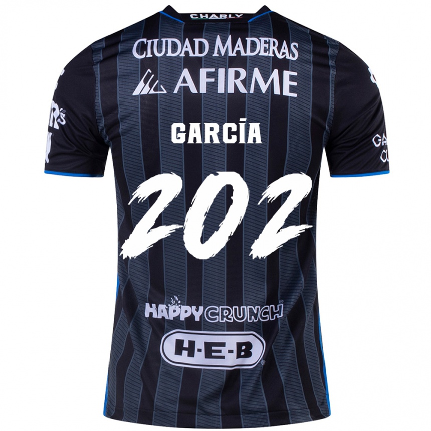 Herren Fußball Diego García #202 Weiß Schwarz Auswärtstrikot Trikot 2024/25 T-Shirt Luxemburg