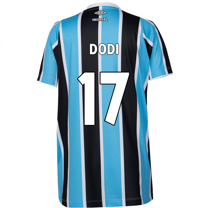 Damen Fußball Dodi #17 Blau Schwarz Weiß Heimtrikot Trikot 2024/25 T-Shirt Luxemburg