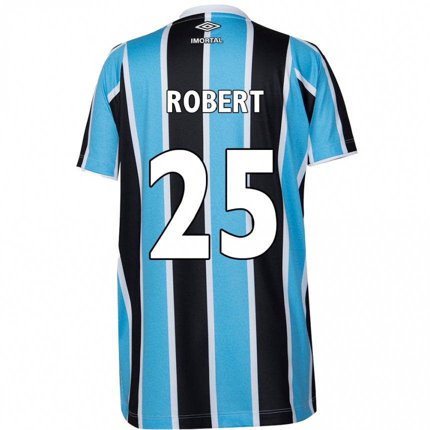 Damen Fußball Jhonata Robert #25 Blau Schwarz Weiß Heimtrikot Trikot 2024/25 T-Shirt Luxemburg