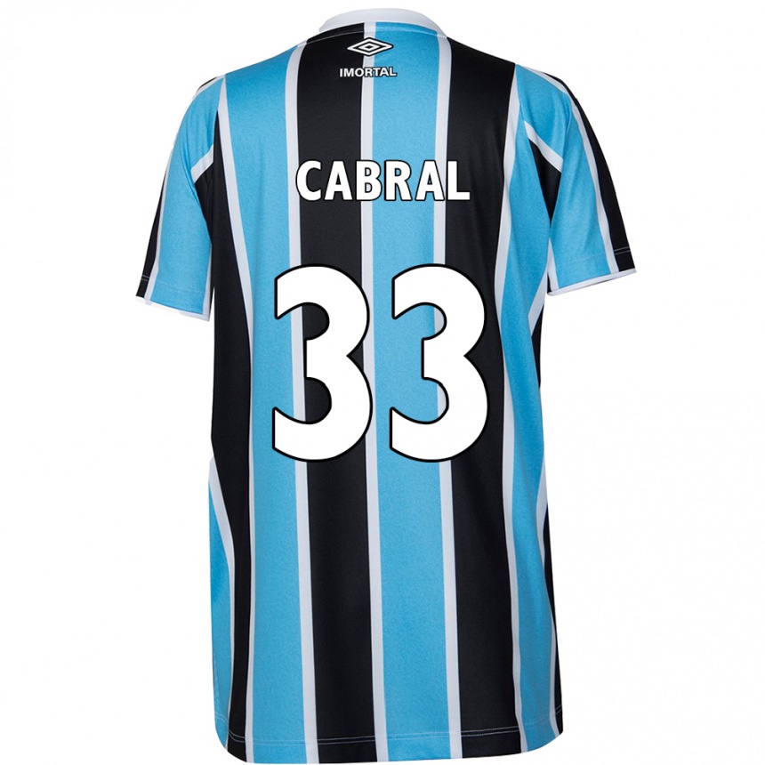 Damen Fußball Rafael Cabral #33 Blau Schwarz Weiß Heimtrikot Trikot 2024/25 T-Shirt Luxemburg