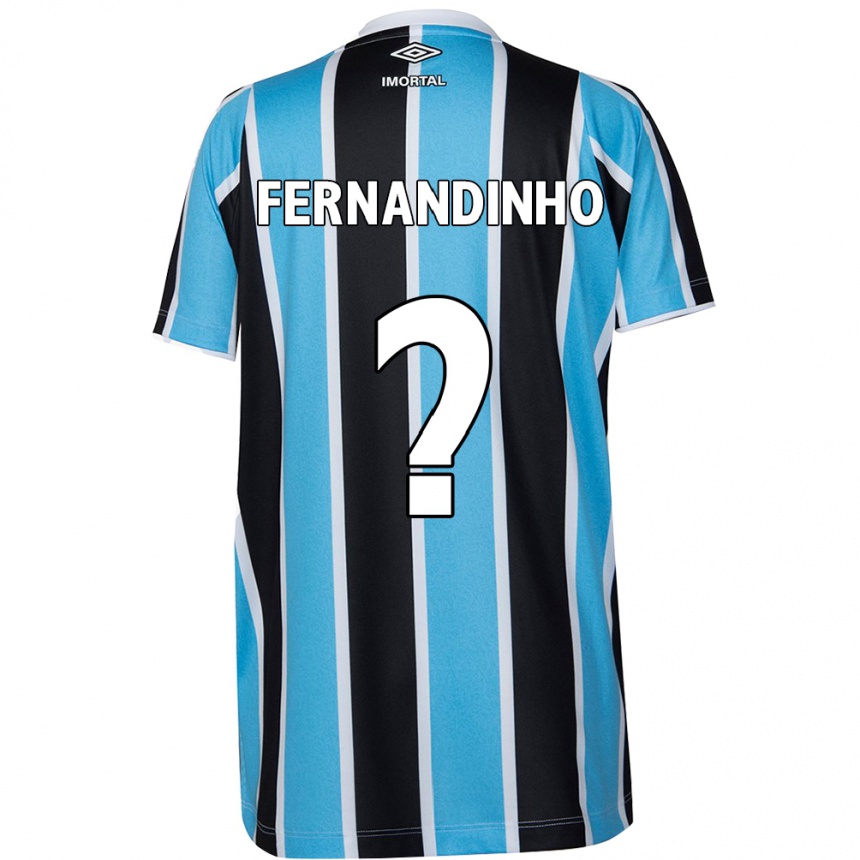 Damen Fußball Fernandinho #0 Blau Schwarz Weiß Heimtrikot Trikot 2024/25 T-Shirt Luxemburg