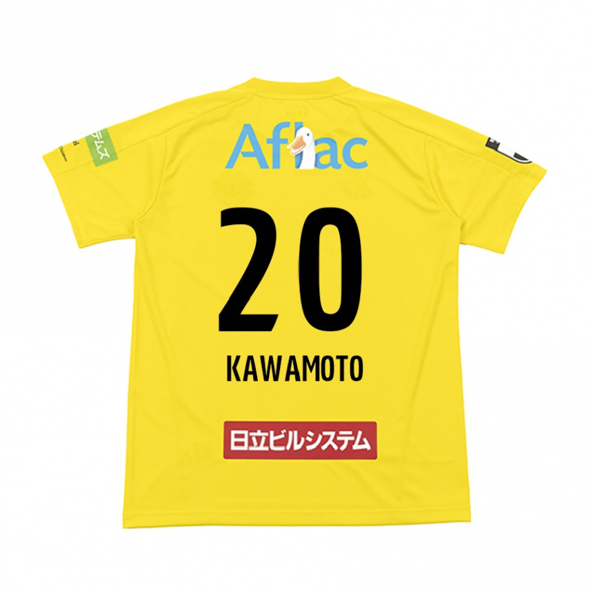 Damen Fußball Daizen Kawamoto #20 Gelb Schwarz Heimtrikot Trikot 2024/25 T-Shirt Luxemburg