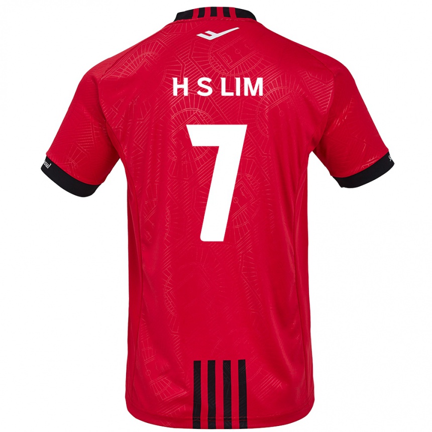 Damen Fußball Sang-Hyub Lim #7 Rot Schwarz Heimtrikot Trikot 2024/25 T-Shirt Luxemburg