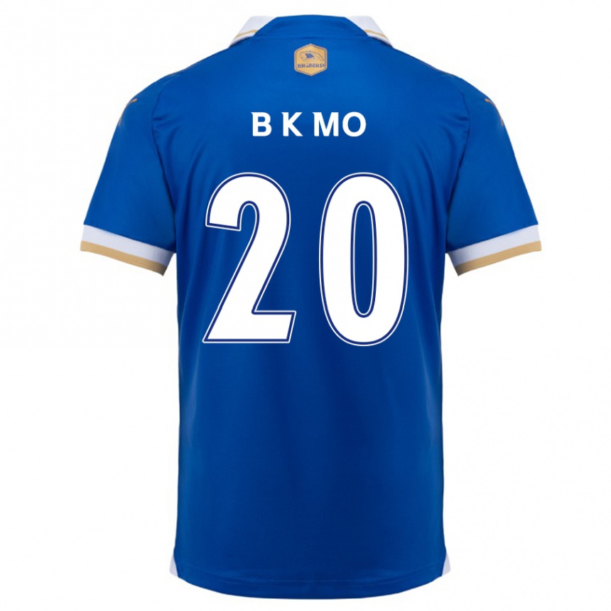 Damen Fußball Kyung-Bin Mo #20 Blau Weiss Heimtrikot Trikot 2024/25 T-Shirt Luxemburg