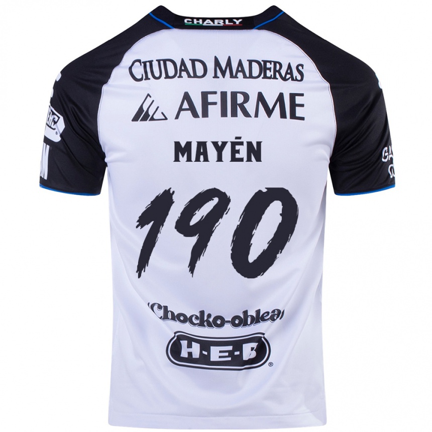 Damen Fußball Eduardo Mayén #190 Schwarz Blau Heimtrikot Trikot 2024/25 T-Shirt Luxemburg