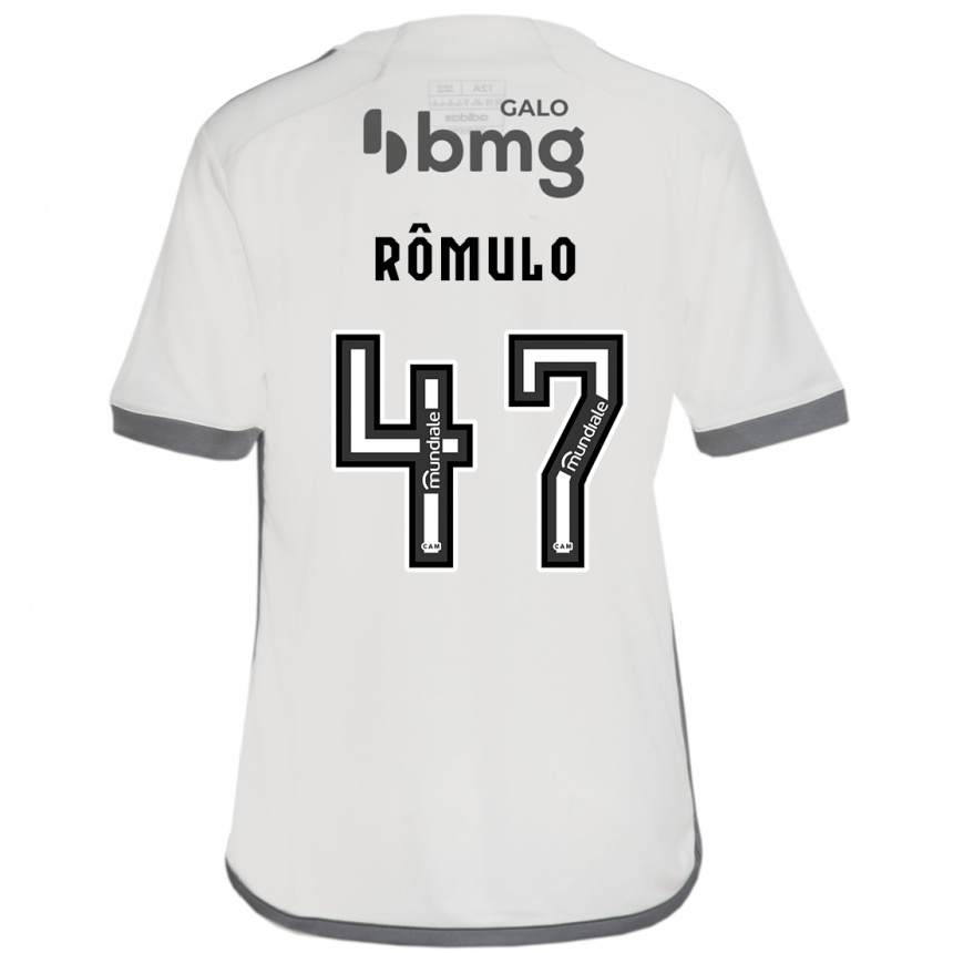 Damen Fußball Rômulo #47 Cremefarben Auswärtstrikot Trikot 2024/25 T-Shirt Luxemburg