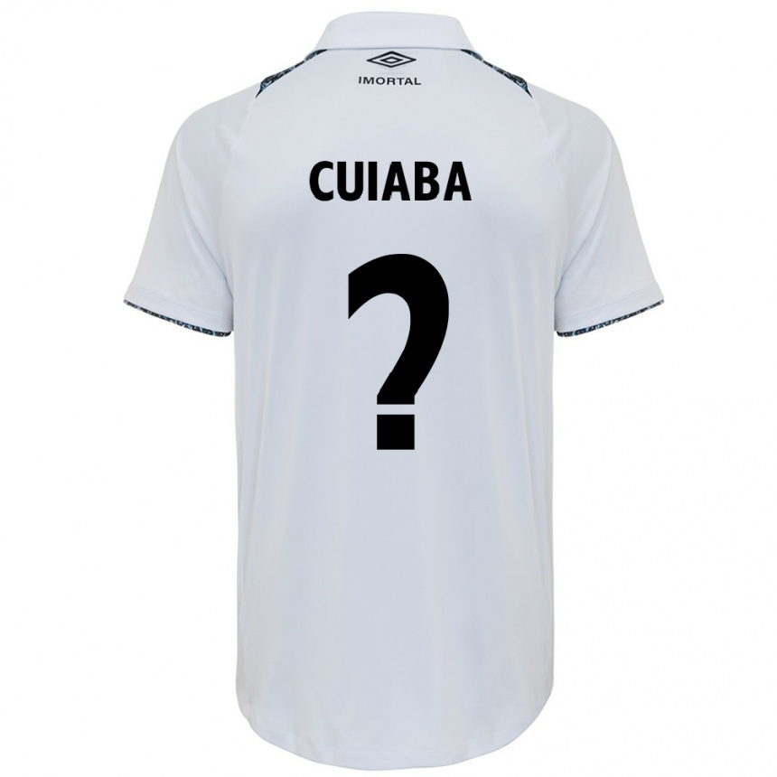 Damen Fußball Pedro Cuiabá #0 Weiß Blau Auswärtstrikot Trikot 2024/25 T-Shirt Luxemburg