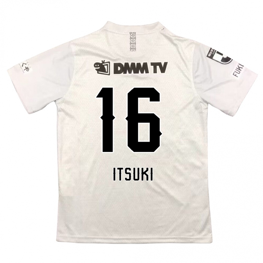 Damen Fußball Itsuki Oda #16 Grauschwarz Auswärtstrikot Trikot 2024/25 T-Shirt Luxemburg