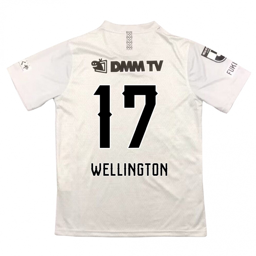 Damen Fußball Wellington #17 Grauschwarz Auswärtstrikot Trikot 2024/25 T-Shirt Luxemburg