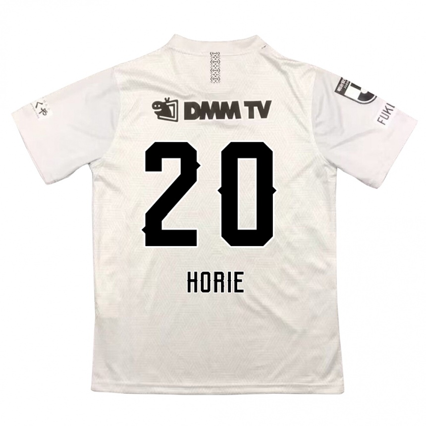 Damen Fußball Hibiki Horie #20 Grauschwarz Auswärtstrikot Trikot 2024/25 T-Shirt Luxemburg