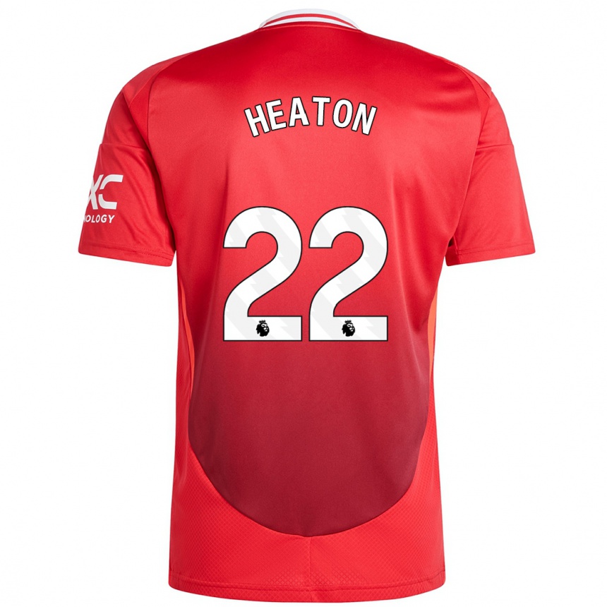 Kinder Fußball Tom Heaton #22 Hellrot Heimtrikot Trikot 2024/25 T-Shirt Luxemburg