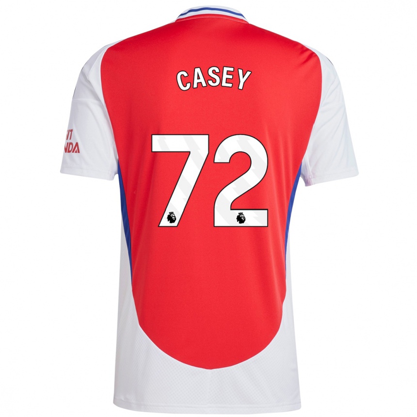 Kinder Fußball Dan Casey #72 Rot Weiß Heimtrikot Trikot 2024/25 T-Shirt Luxemburg