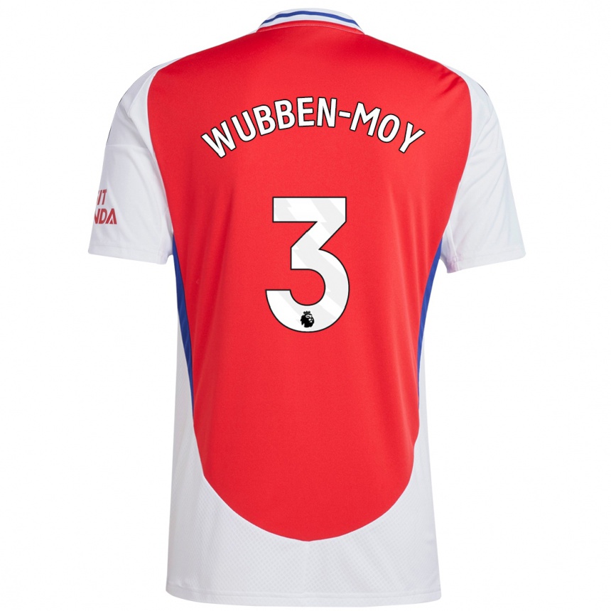 Kinder Fußball Lotte Wubben-Moy #3 Rot Weiß Heimtrikot Trikot 2024/25 T-Shirt Luxemburg