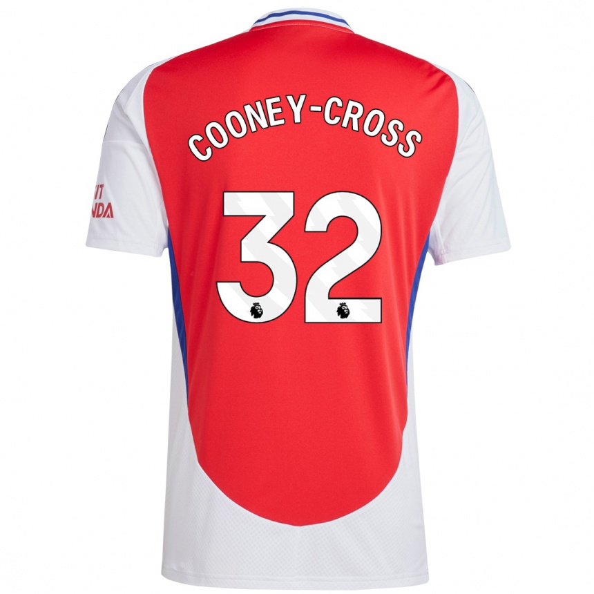 Kinder Fußball Kyra Cooney-Cross #32 Rot Weiß Heimtrikot Trikot 2024/25 T-Shirt Luxemburg