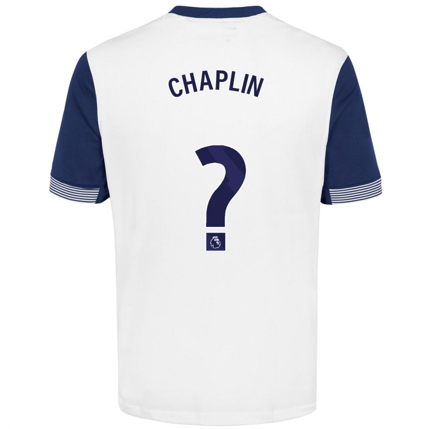 Kinder Fußball Archie Chaplin #0 Weiß Blau Heimtrikot Trikot 2024/25 T-Shirt Luxemburg