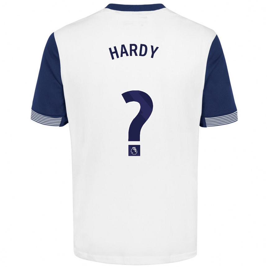 Kinder Fußball Malachi Hardy #0 Weiß Blau Heimtrikot Trikot 2024/25 T-Shirt Luxemburg