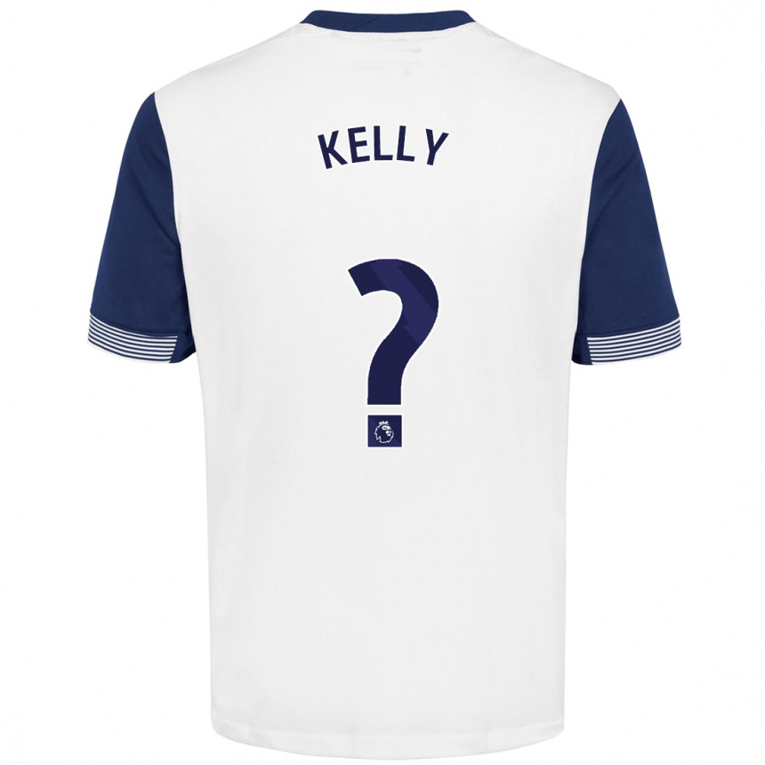 Kinder Fußball Kyle Kelly #0 Weiß Blau Heimtrikot Trikot 2024/25 T-Shirt Luxemburg