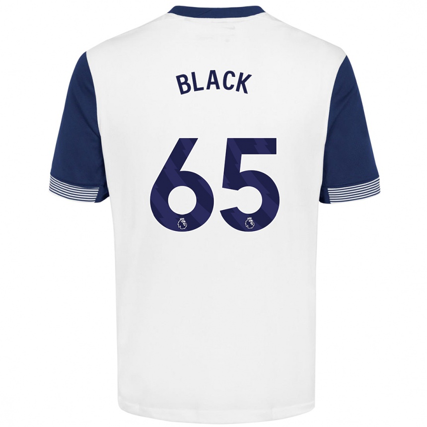 Kinder Fußball Leo Black #65 Weiß Blau Heimtrikot Trikot 2024/25 T-Shirt Luxemburg