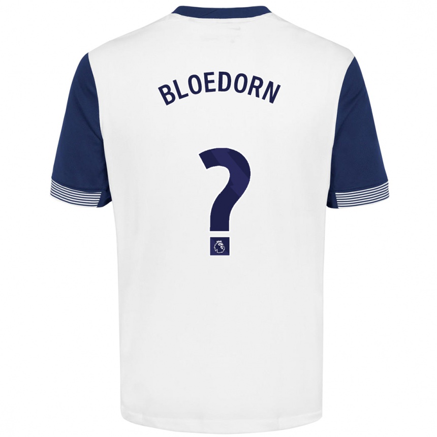 Kinder Fußball Carey Bloedorn #0 Weiß Blau Heimtrikot Trikot 2024/25 T-Shirt Luxemburg