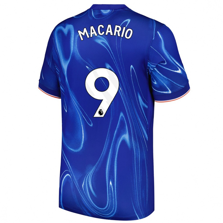 Kinder Fußball Catarina Macario #9 Blau Weiß Heimtrikot Trikot 2024/25 T-Shirt Luxemburg