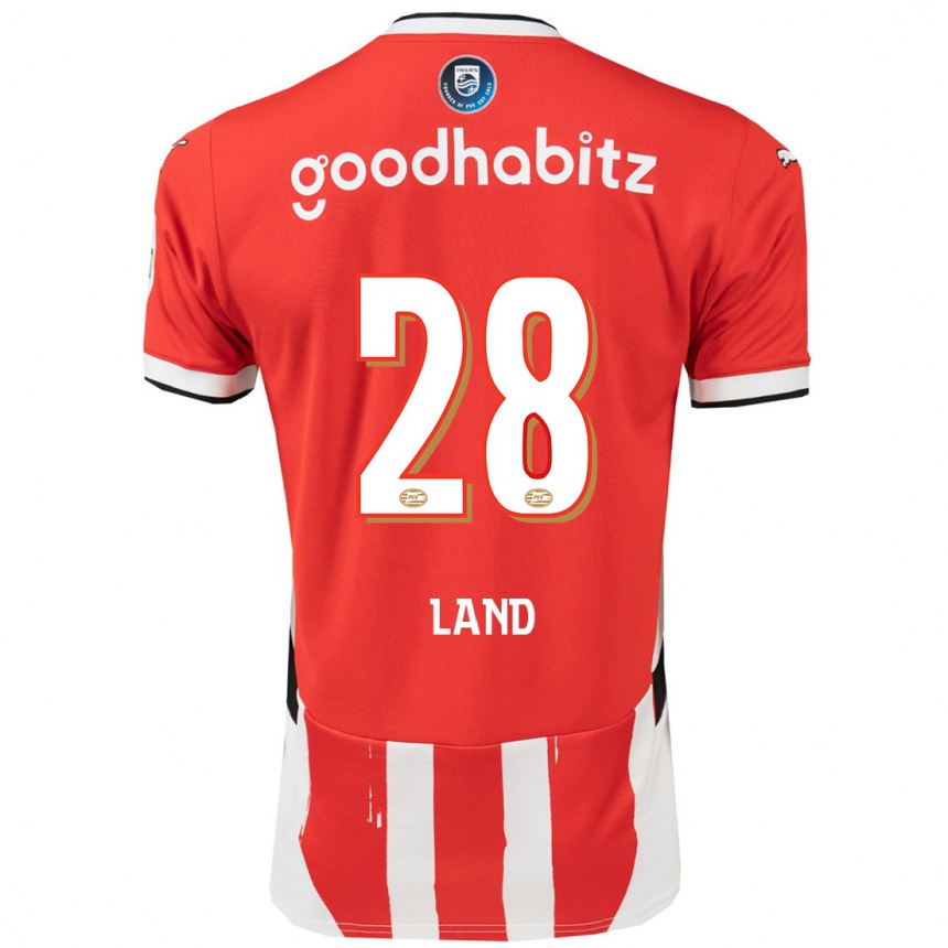 Kinder Fußball Tygo Land #28 Rot Weiß Heimtrikot Trikot 2024/25 T-Shirt Luxemburg