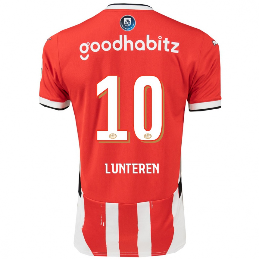 Kinder Fußball Desiree Van Lunteren #10 Rot Weiß Heimtrikot Trikot 2024/25 T-Shirt Luxemburg