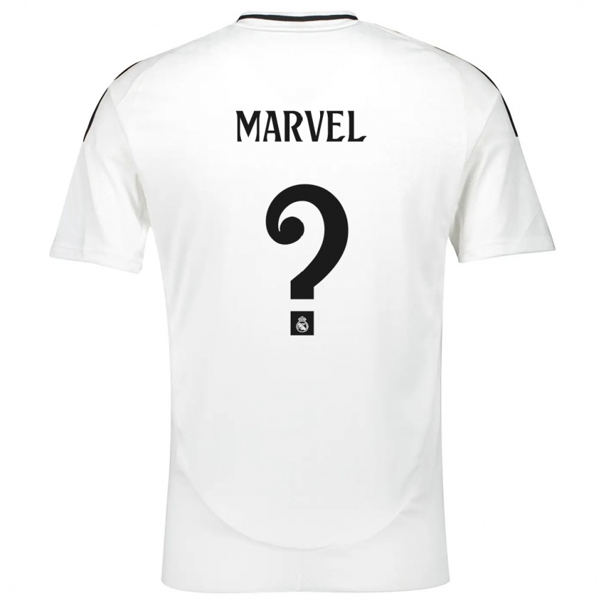 Kinder Fußball Marvel #0 Weiß Heimtrikot Trikot 2024/25 T-Shirt Luxemburg