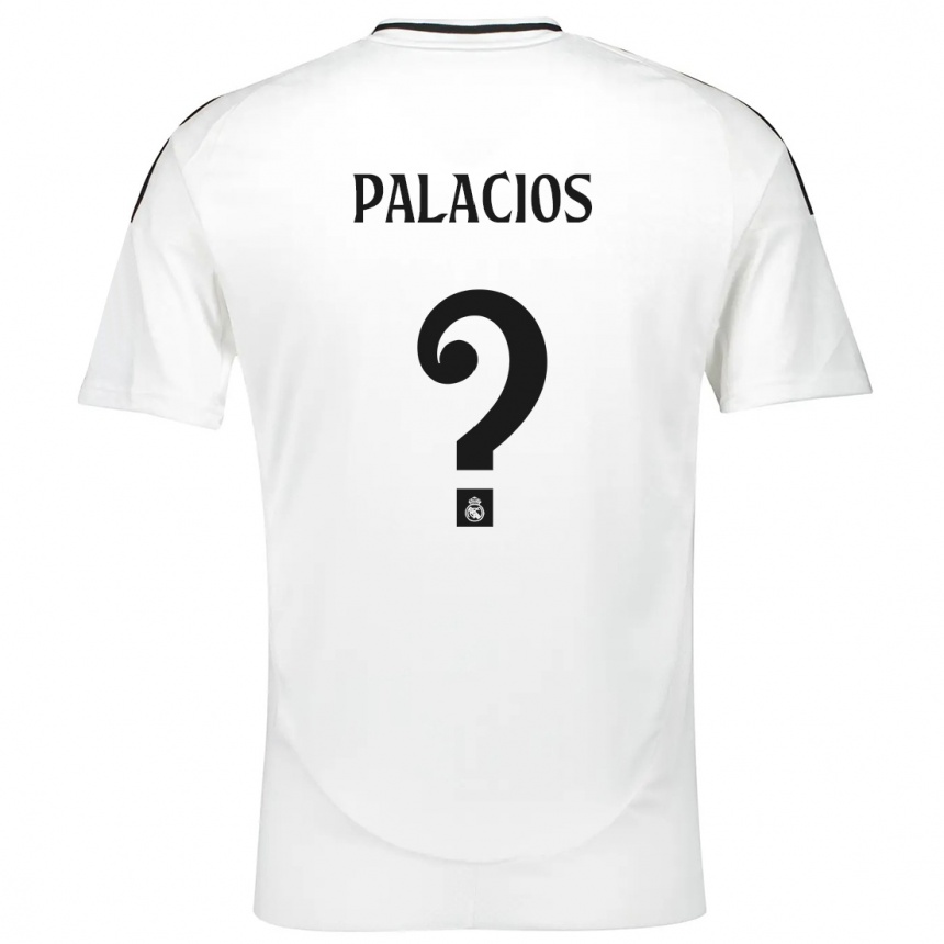 Kinder Fußball Cesar Palacios #0 Weiß Heimtrikot Trikot 2024/25 T-Shirt Luxemburg