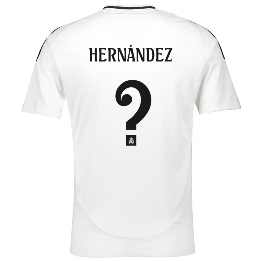 Kinder Fußball Enaitz Hernández #0 Weiß Heimtrikot Trikot 2024/25 T-Shirt Luxemburg