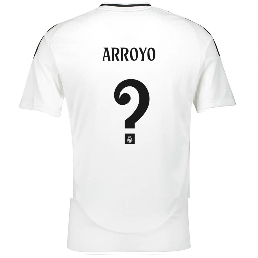 Kinder Fußball Diego Arroyo #0 Weiß Heimtrikot Trikot 2024/25 T-Shirt Luxemburg