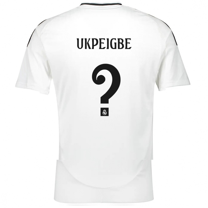 Kinder Fußball Melvin Ukpeigbe #0 Weiß Heimtrikot Trikot 2024/25 T-Shirt Luxemburg