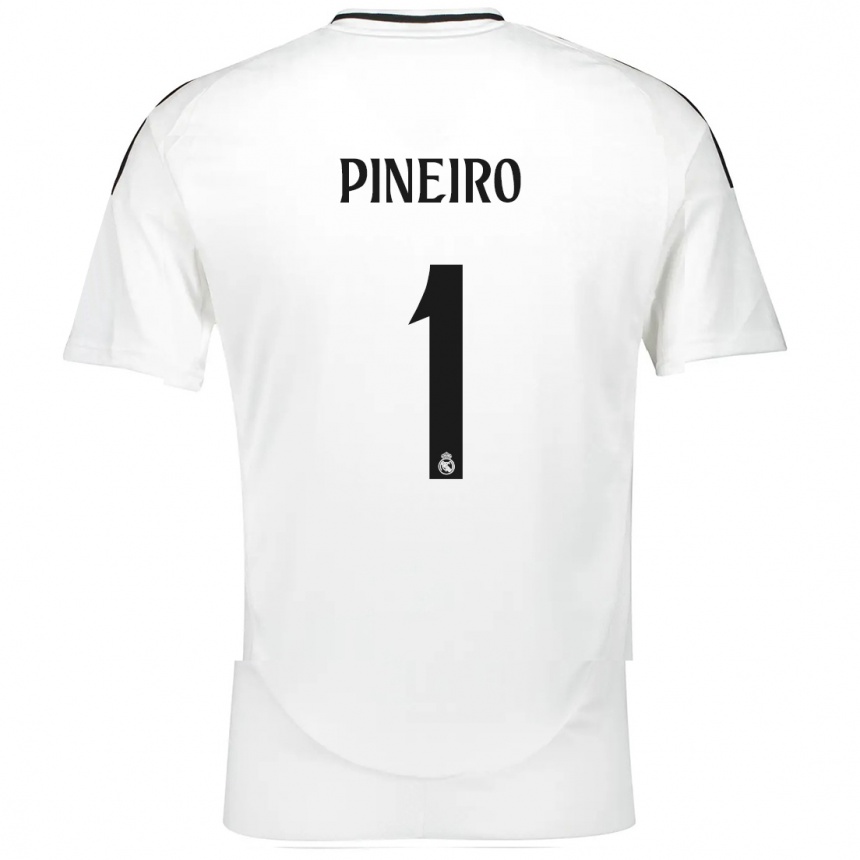 Kinder Fußball Diego Pineiro #1 Weiß Heimtrikot Trikot 2024/25 T-Shirt Luxemburg