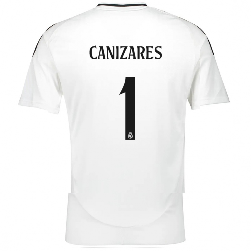 Kinder Fußball Lucas Cañizares #1 Weiß Heimtrikot Trikot 2024/25 T-Shirt Luxemburg