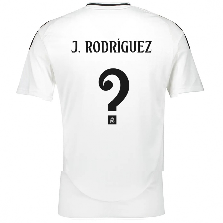 Kinder Fußball Juan Rodríguez #0 Weiß Heimtrikot Trikot 2024/25 T-Shirt Luxemburg