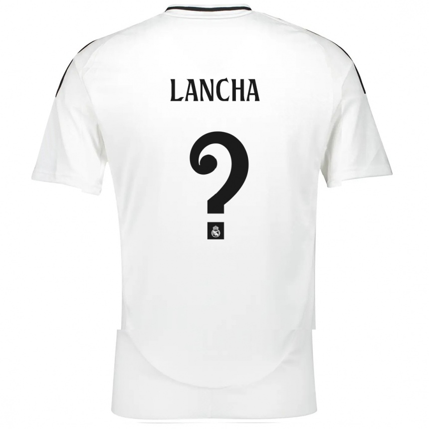 Kinder Fußball Yeray Lancha #0 Weiß Heimtrikot Trikot 2024/25 T-Shirt Luxemburg