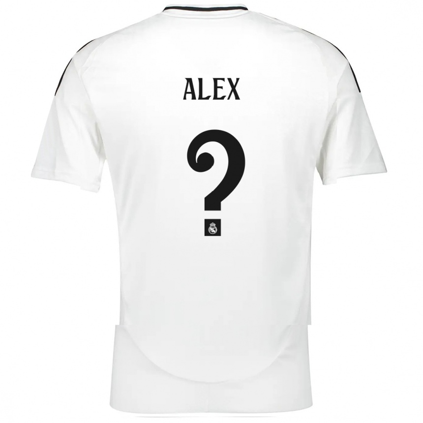 Kinder Fußball Alex Sanchez #0 Weiß Heimtrikot Trikot 2024/25 T-Shirt Luxemburg