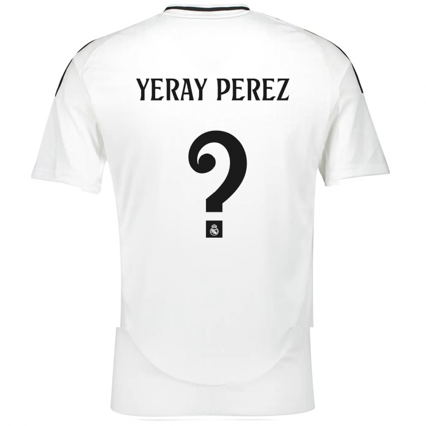 Kinder Fußball Yeray Perez #0 Weiß Heimtrikot Trikot 2024/25 T-Shirt Luxemburg